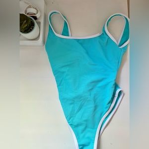 LainSnow High Cut Low back One Piece Bathing Suit Size XS